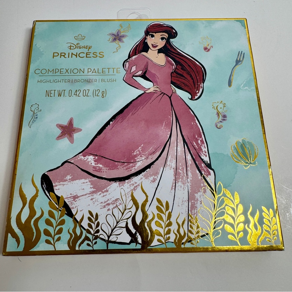 NWT. Taste Beauty Disney Princess Ariel Complexion Palette blush, bronzer